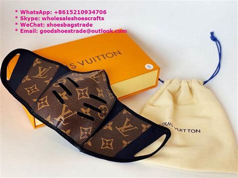 Louis Vuitton Monogram Face Mask LV leather dust Mask LV Mask Disney ...