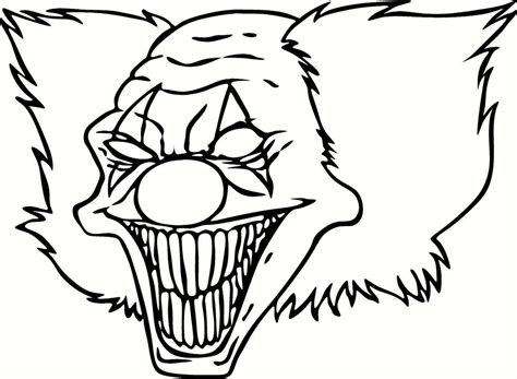 Scary Clown Printable Coloring Pages - Coloring Home