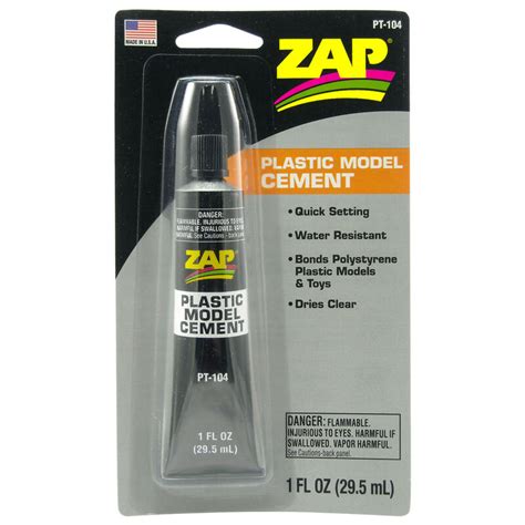 ZAP Glue Plastic Model Cement, 1 oz, Carded