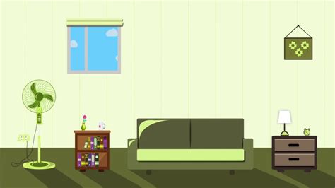 Motion Graphics - animated Living room - YouTube