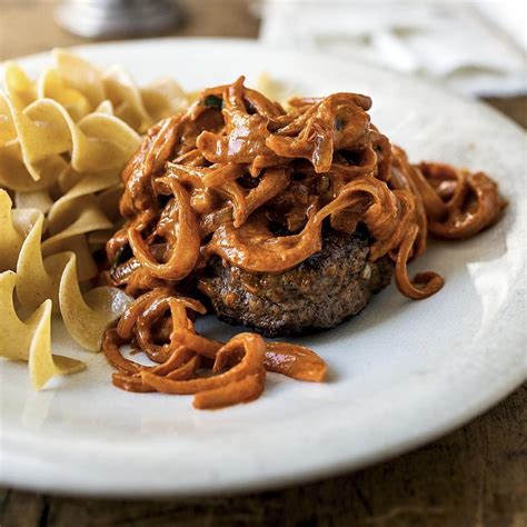 Salisbury Steak with Sweet Paprika Sauce Recipe - EatingWell