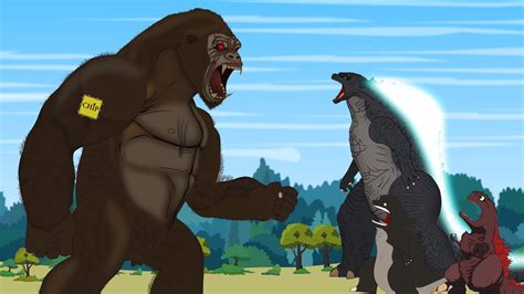 GODZILLA Rescue Mission King Kong | Godzilla Cartoon Compilation - YouTube