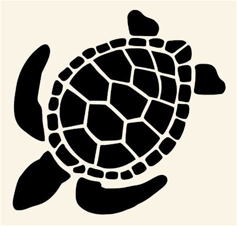 Sea Turtle Stencil Template - Flyer Template