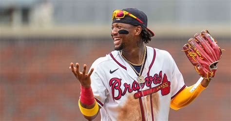 Atlanta Braves' Ronald Acuña Jr. Wears Chain of Himself to MLB All-Star Game Red Carpet - Fastball