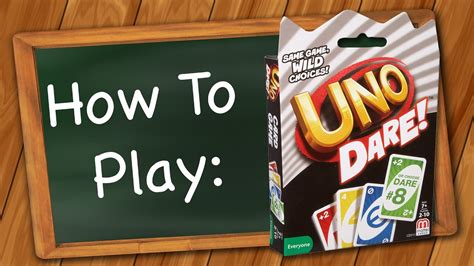 How to play Uno Dare - YouTube