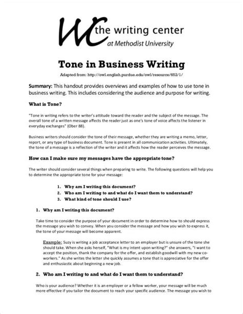 FREE 12+ Business Writing Samples & Templates in PDF | MS Word