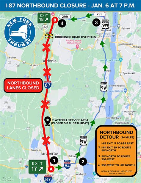 Thruway closure rescheduled for January 13 | My Hudson Valley