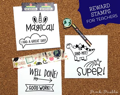 Reward Stamps for Teachers, Teacher Stamps Set, Teacher Stamps for Grading - PinkPueblo ...