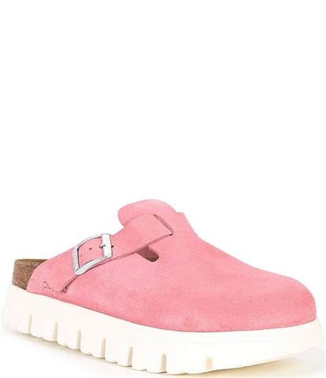 Birkenstock Women's Boston Chunky Suede Platform Clogs | Dillard's