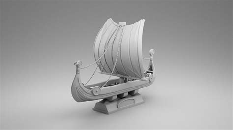 Vikings ship 3D model 3D printable | CGTrader