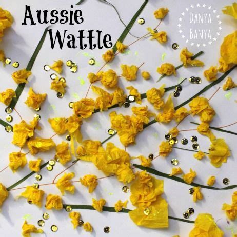 Australian Wattle Craft for Kids - Danya Banya | Australia crafts ...