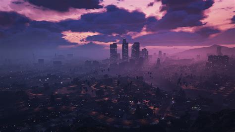 skyline, PC gaming, video games, cityscape, sky, GTA Online, Grand ...