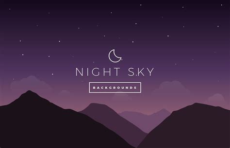 Night Sky Vector Backgrounds | Night skies, Vector background, Night ...