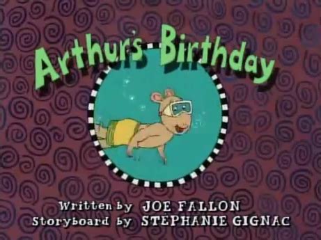 Arthur's Birthday (episode) - Arthur Wiki