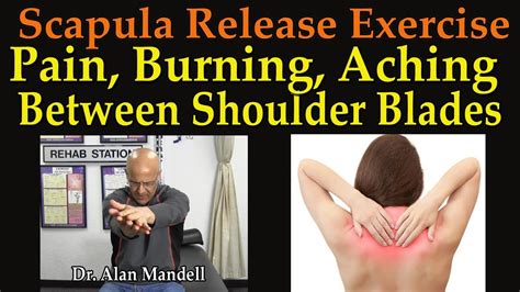 Scapula Release Exercise for Pain, Burning, Aching, Between Shoulder Blades - Dr Mandell - YouTube