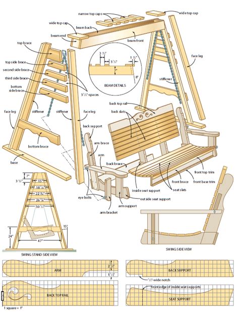 25+ Amazing DIY Porch Swing Plans to Try Right Now - It's FREE