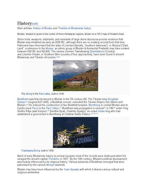 Bhutan History | PDF | Bhutan | Asia