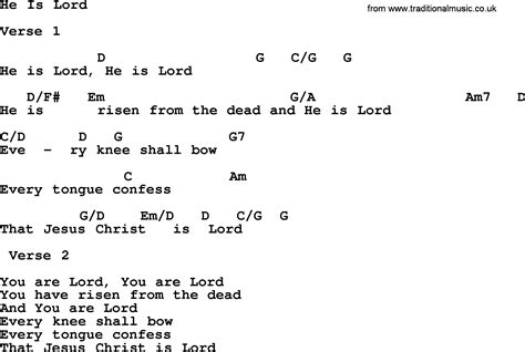 Ascension Hymn: He Is Lord - lyrics, chords and PDF