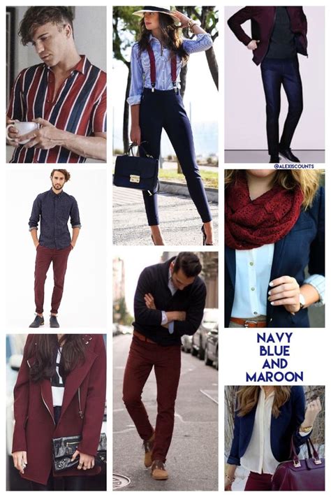 Group Outfit Color Schemes - Praise Worship Team - navy blue and maroon burgundy #alexiscounts # ...