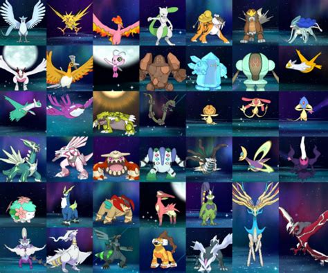 Create a Shiny Legendary/Mythical/Ultra Beats Pokemon Tier List - TierMaker