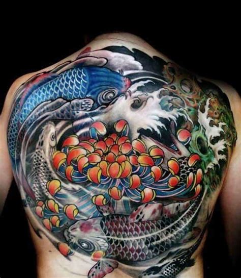 40 Yin Yang Koi Fish Tattoos For Men - Cosmic Force Ink Ideas