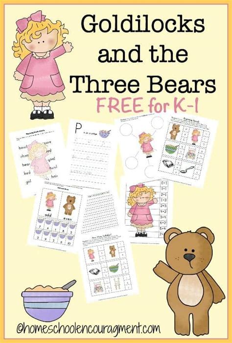 Goldilocks And The Three Bears Printable Story With Pictures ...