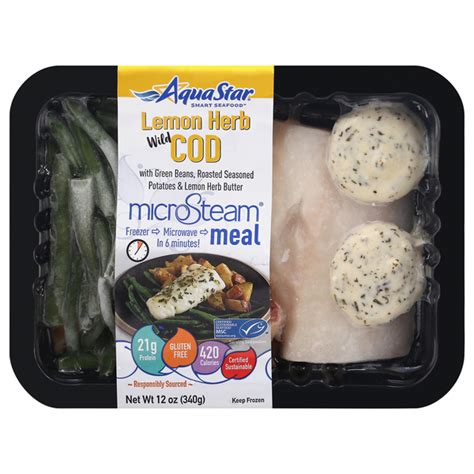 Save on Aqua Star Smart Seafood MicroSteam Meal Lemon Herb Wild Cod ...