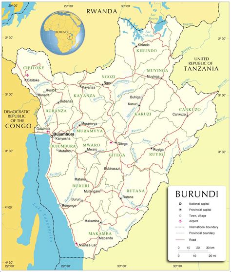 Mapas de Bujumbura - Burundi | MapasBlog