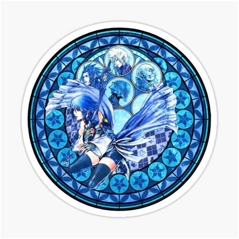 "Kingdom Hearts Stained Glass # 1" Sticker for Sale by renji55eb | Redbubble