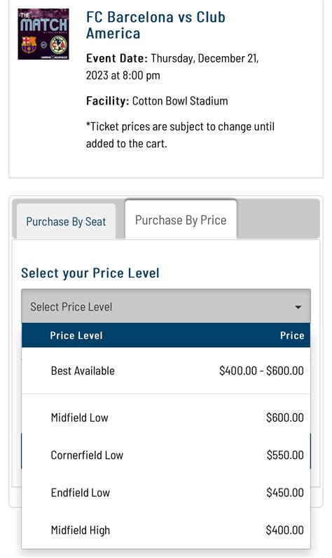 The Dallas game ticket prices are crazy : r/Barca