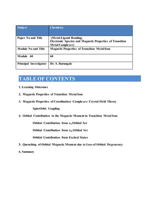 Magnetic Properties of Lanthanides | PDF