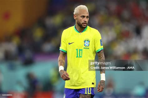 Neymar of Brazil during the FIFA World Cup Qatar 2022 Round of 16 ...