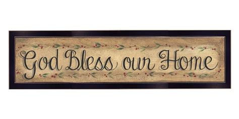 "God Bless Our Home" Black Framed Print Wall Art - Walmart.com ...