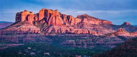 Sedona Red Rocks Wallpaper 4K, Valley, Mountain range, Sunset