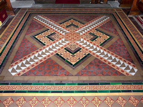 Victorian floor tiles in St Michael's... © Rose and Trev Clough cc-by-sa/2.0 :: Geograph Britain ...