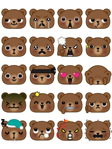 App Shopper: Bearoji : Cute Bear Emoji Stickers (Stickers)