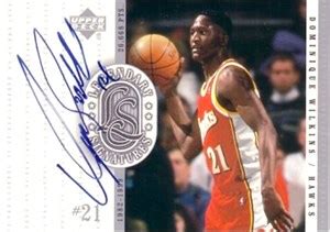 Dominique Wilkins certified autograph Atlanta Hawks 2000-01 Upper Deck ...