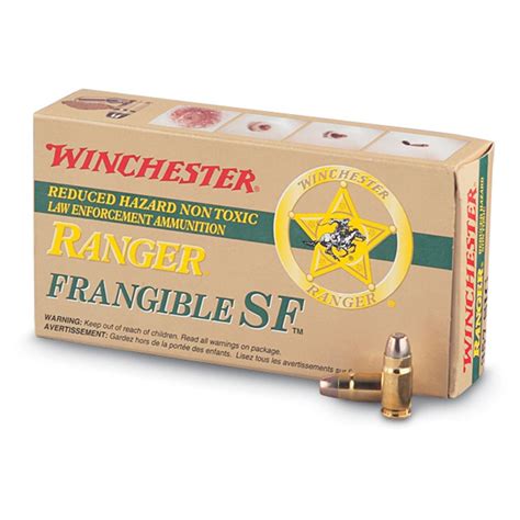 500 rds. Winchester® Frangible SF™ .357 SIG® 100-gr. JHP Ammo - 111556, .357 Magnum Ammo at ...