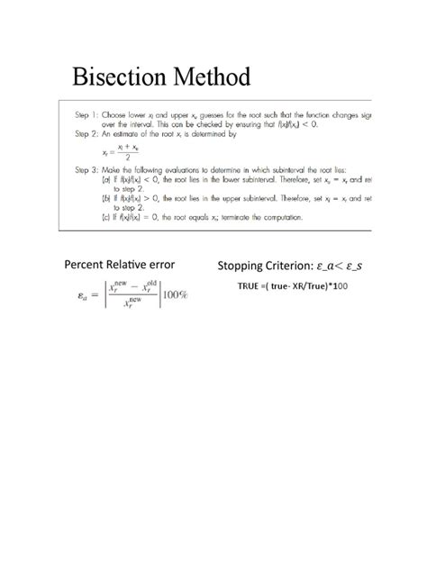 Bisection Method | PDF