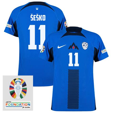 Benjamin Šeško 11 Slovenia National Team 2024 Euro & Foundation Patc ...