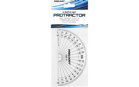 Pro Art Protractor 180 Degree 4" | Michaels