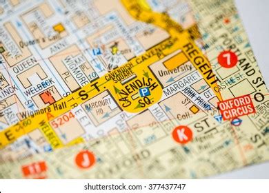 Cavendish Square London Uk Map Stock Photo 377437747 | Shutterstock