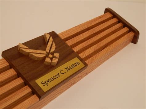 Air Force 24 Challenge Coin Holder w/ Engraving by WoodSimplyMade