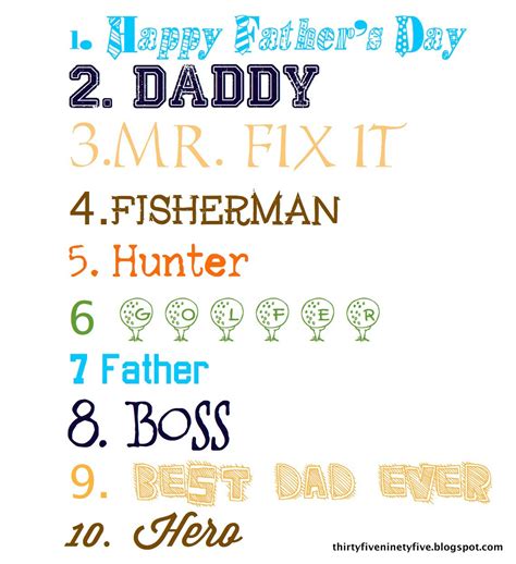 3595: Free Father's Day Fonts