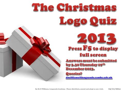 The Christmas Logo Quiz 2013 | Teaching Resources