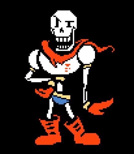 Papyrus (Undertale) images Papyrus' Battle Sprite Colored HD wallpaper ...