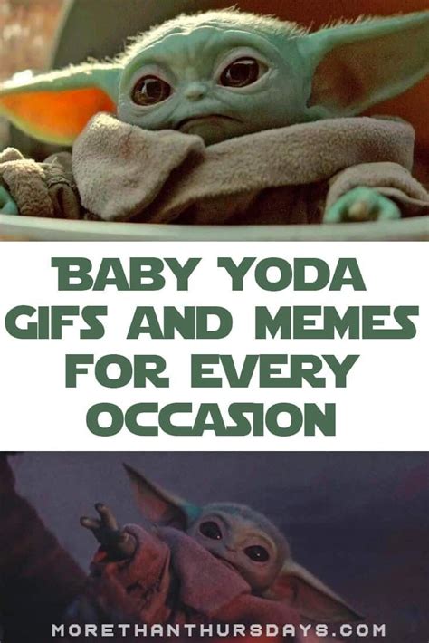 Baby Yoda GIFs and Memes for every occasion | More Than Thursdays ...