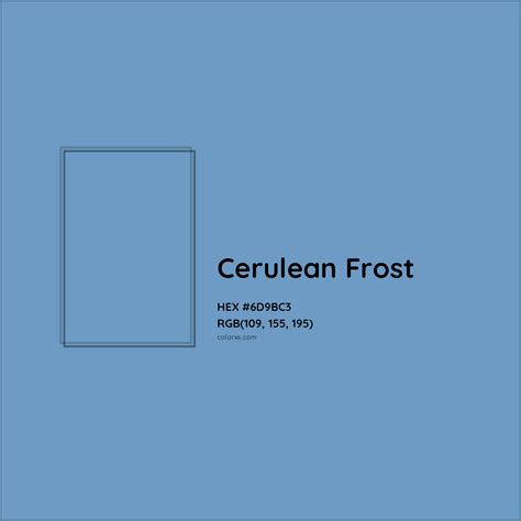 About Cerulean Frost - Color meaning, codes, similar colors and paints - colorxs.com