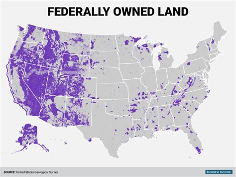 This map shows the huge amount of land the federal government owns in the American West ...