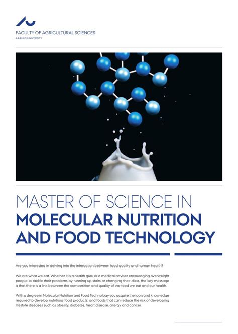 Master of Science in Molecular Nutrition and Food Technology by Soren ...